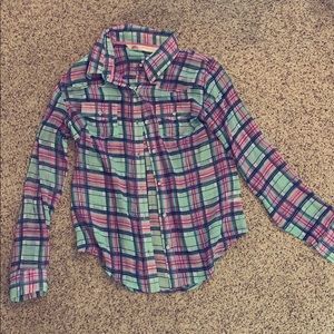 Sheer Plaid Shirt